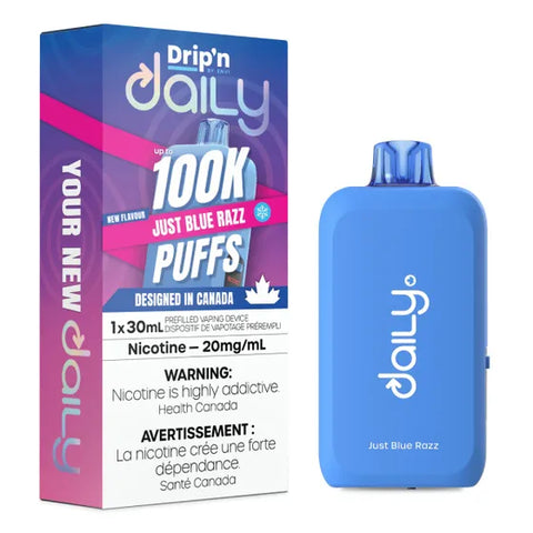 Drip'n Daily Disposable Vape - 100,000 Puffs - Just Blue Razz