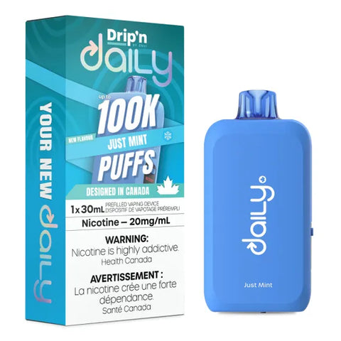 Drip'n Daily Disposable Vape - 100,000 Puffs - Just Mint