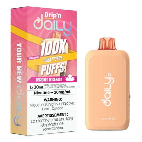 Drip'n Daily Disposable Vape - 100,000 Puffs - Just Punch