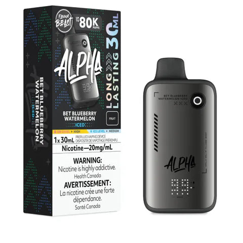 Flavour Beast Alpha Disposable Vape - Bet Blueberry Watermelon Iced