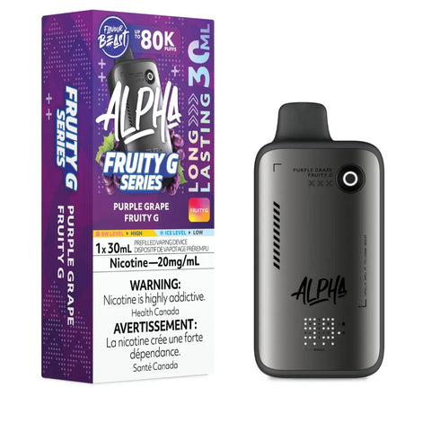 Flavour Beast Alpha Disposable Vape - Purple Grape Fruity G