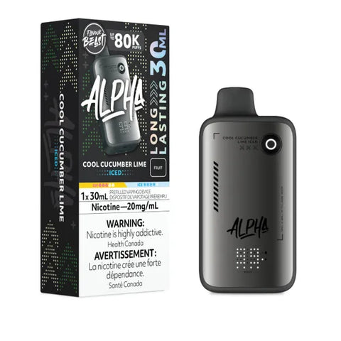 Flavour Beast Alpha Disposable Vape - Cool Cucumber Lime Iced