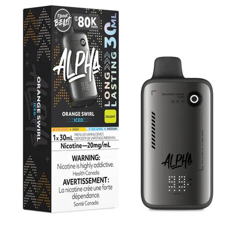 Flavour Beast Alpha Disposable Vape - Orange Swirl Iced