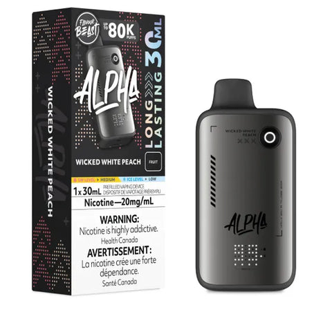 Flavour Beast Alpha Disposable Vape - Wicked White Peach