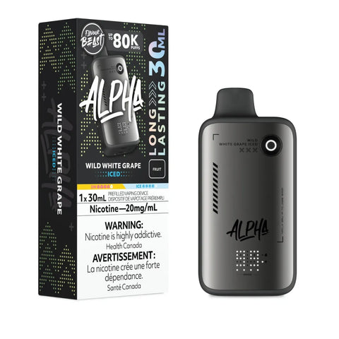Flavour Beast Alpha Disposable Vape - Wild White Grape Iced