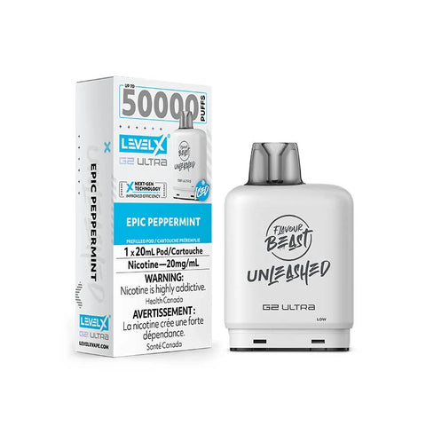 Flavour Beast Level X G2 Ultra Pod - 50K Puffs - Epic Peppermint