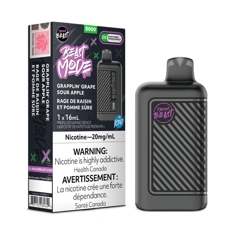 Flavour Beast 8K Disposable Vape - Grappling' Sour Apple - Canada