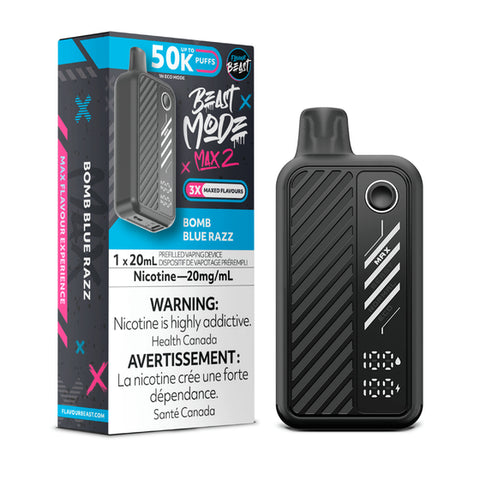 Flavour Beast Mode Max 2 – Bomb Blue Razz - 50,000 Puffs