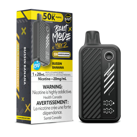 Flavour Beast Mode Max 2 – Bussin  Banana Iced- 50,000 Puffs