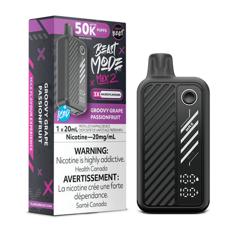 Flavour Beast Mode Max 2 – Groovy Grape Passionfruit - 50,000 Puffs