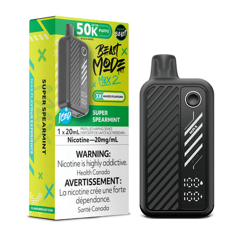 Flavour Beast Mode Max 2 – Super Spearmint - 50,000 Puffs