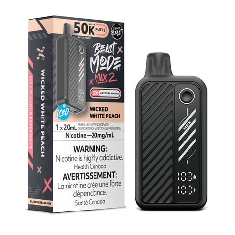 Flavour Beast Mode Max 2 – Wicked White Peach - 50,000 Puffs