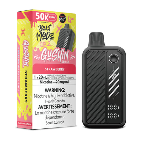 Flavour Beast Mode Max 2 – Gushin Strawberry- 50,000 Puffs