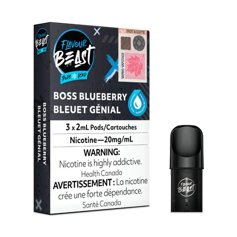 Flavour Beast Pod Flavours - Boss Blueberry - STLTH Compatible Pods