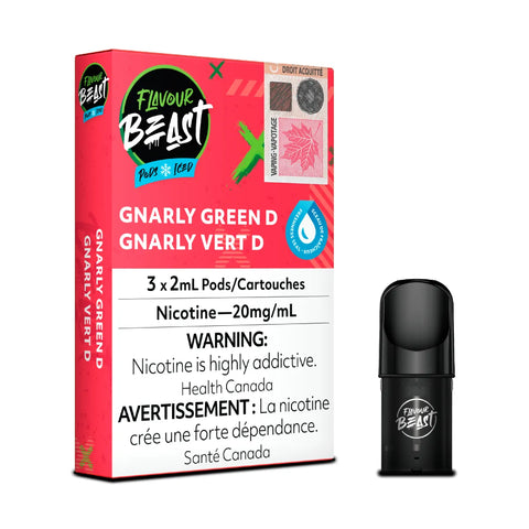 Flavour Beast Pods - Gnarly Green D (Green Dew) - STLTH Compatible