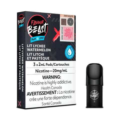 Flavour Beast Lit Lychee Watermelon Pods - STLTH Compatible 