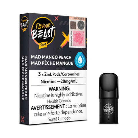 Flavour Beast Pods Mad Mango Peach - STLTH Compatible