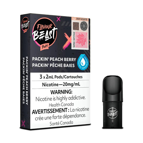 Flavour Beast Packin Peach Berry Pods - STLTH Compatible