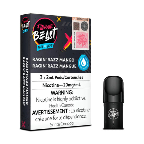 Flavour Beast Pods - Ragin' Razz Mango - STLTH Compatible