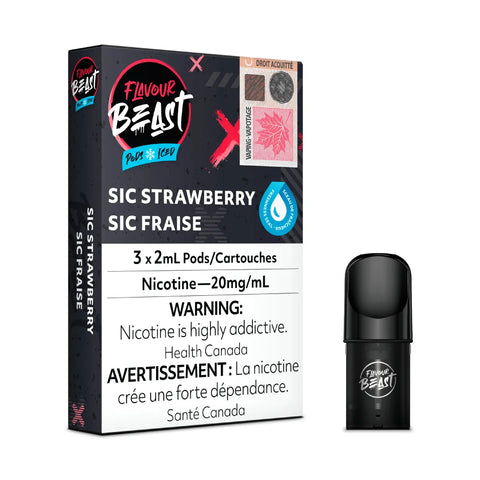 Flavour Beast Pod - Sic Strawberry - STLTH Compatible