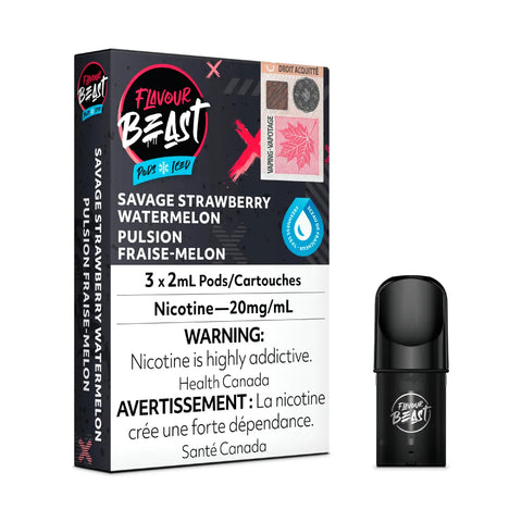 Flavour Beast Pods - Savage Strawberry Watermelon - STLTH Compatible