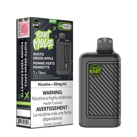 Flavour Beast BEAST MODE 8K Disposable Vape - Gusto Green Apple - Canada