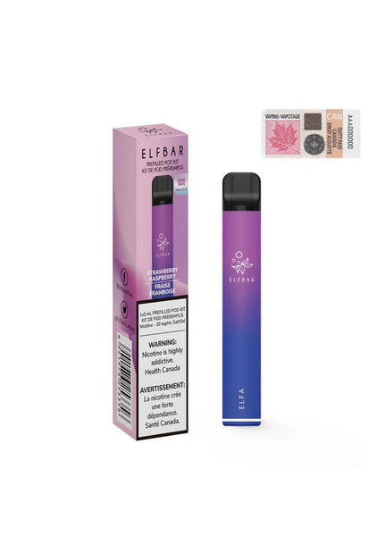 ELF Bar - ELFA Prefilled Pod Kit - Strawberry Raspberry ELF Bar - ELFA Prefilled Pod Kit - Strawberry Raspberry