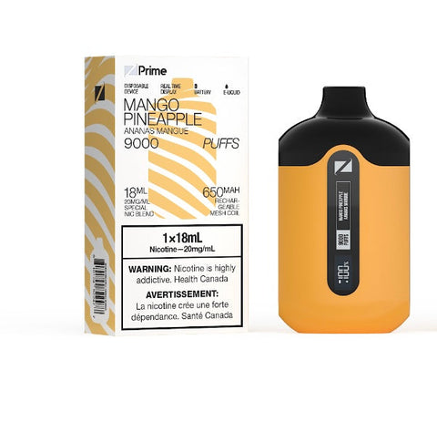 ZPrime Disposable Vape - ZPOD - 9K Puffs - Mango Pineapple