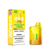 Kraze 5k Disposable Vape Pen Lemon Lime Cranberry