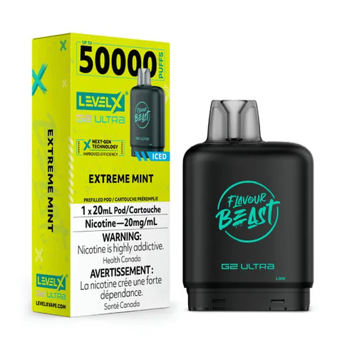 Flavour Beast Level X G2- 50K Puffs - Extreme Mint