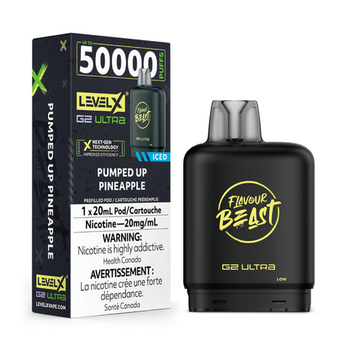 Flavour Beast Level X G2- 50K Puffs - Pumped Up Pineapple