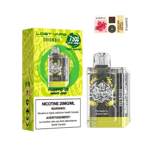 Shop Pineapple Ice - Lost Vape Disposable Orion Bar - 7500 Puffs Shop Pineapple Ice - Lost Vape Disposable Orion Bar - 7500 Puffs