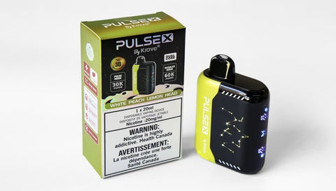 Pulse X Disposable Vape - 60K Puffs - White Peach Lemon
