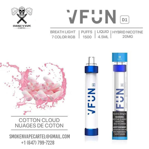VFUN Disposable Vape | 1500 Puffs | Hybrid Nicotine VFUN Disposable Vape | 1500 Puffs | Hybrid Nicotine