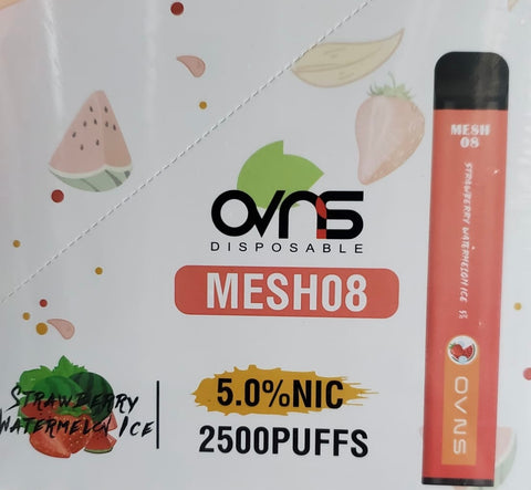 OVNS Disposable Mesh08 5.0% NIC 2500 Puffs