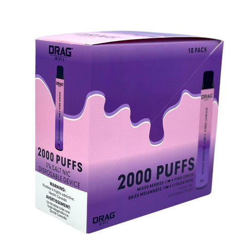 DRAG 2-In-1 Disposable Vape (2000 Puffs) | CANADA DRAG 2-In-1 Disposable Vape (2000 Puffs) | CANADA
