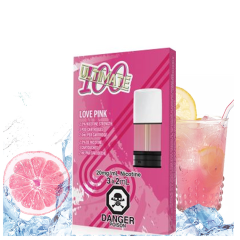 ultimate 100 love pink stlth pods