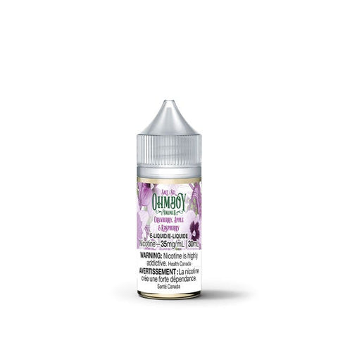 ohmboy cranberry apple and raspberry nic salt juice