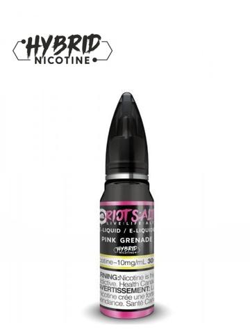 riot salts hybrid nicotine pink grenade vape juice